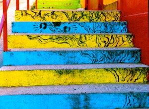 VALPARAISO, CHILE / STAIRWAY CANVAS
