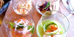 VALPARAISO, ITALY / CHEVICHE SAMPLER